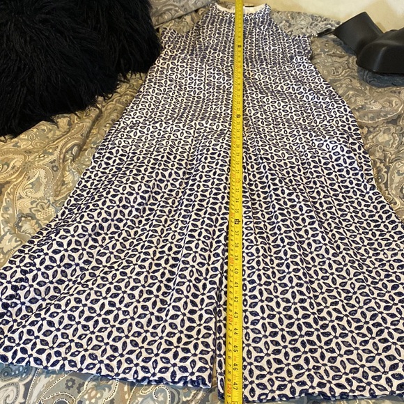 NWT Skirted eyelet w/blue embroidery jumpsuit - Picture 10 of 13